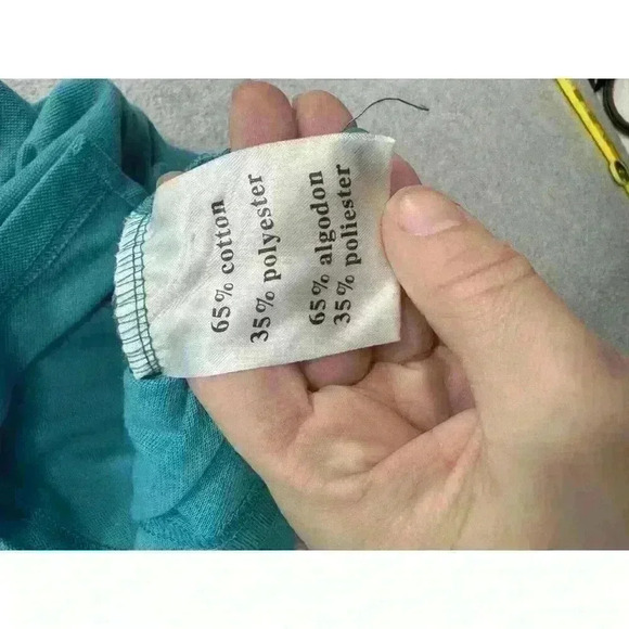 Men’s Polo Franky Max Shirt Big Pony Number 9 Size XL Teal White Ringer Collared - Picture 11 of 12